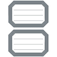 HERMA Book labels 82x55mm grey frame lined 6 sh. - 6 sheets
