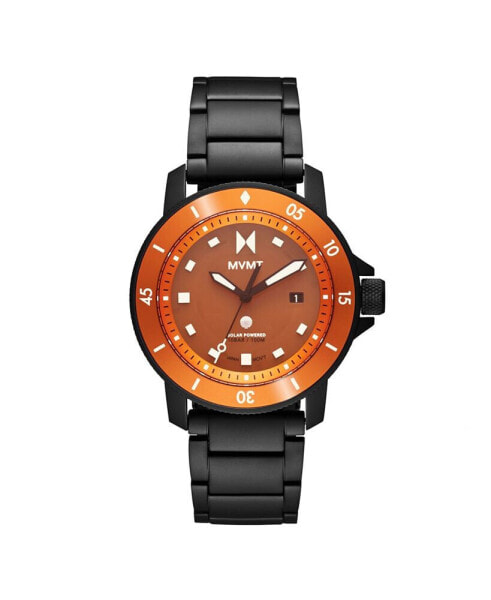 Men's Cali Diver Ionic Plated Black Stainless Steel Watch 40MM