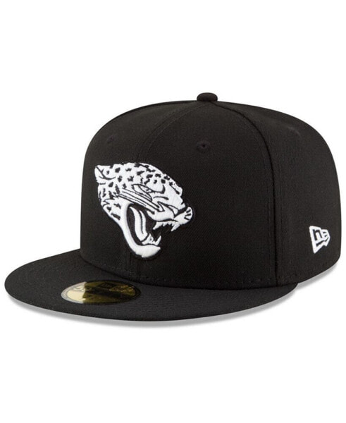 Jacksonville Jaguars Chase Black White 59Fifty Fitted Cap