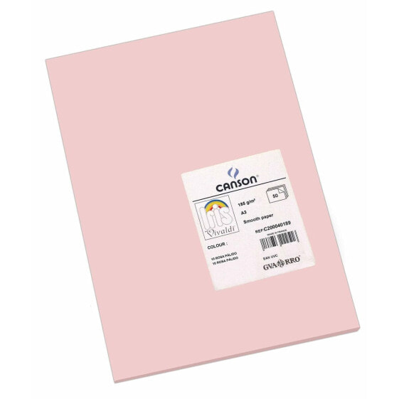 Цветной картон IRIS 29,7 х 42 см Розовый (50 штук)