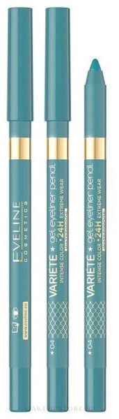 Automatischer wasserfester Kajalstift - VARIETE Gel Eyeliner Pencil Waterproof 04 - Lagoon