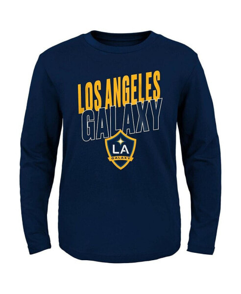 Big Boys Navy LA Galaxy Showtime Long Sleeve T-shirt