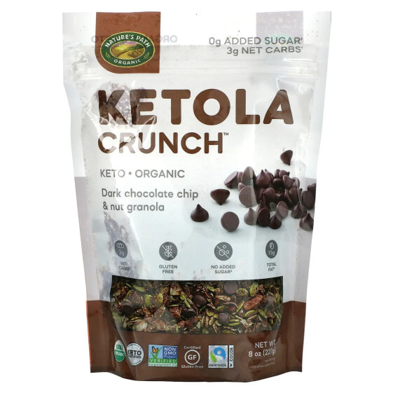 Nature's Path, Ketola Crunch, гранола с кусочками темного шоколада и орехами, 227 г (8 унций)