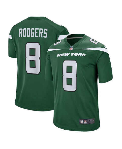 Men's Aaron Rodgers Gotham Green New York Jets Game Jersey