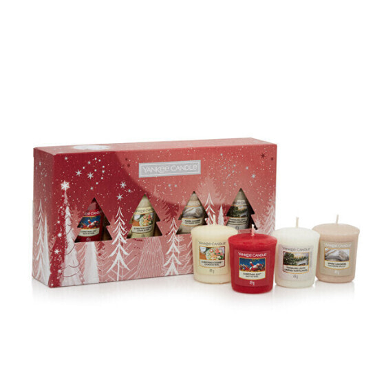 Christmas gift set of 4 votive candles