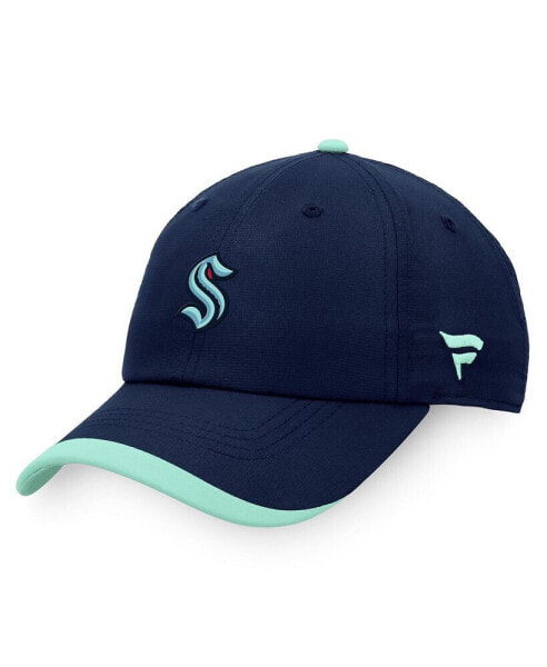Men's Deep Sea Blue Seattle Kraken Authentic Pro Rink Pinnacle Adjustable Hat