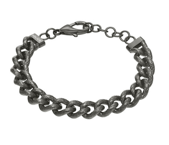 Solid black steel bracelet Crank PEAGB0032303