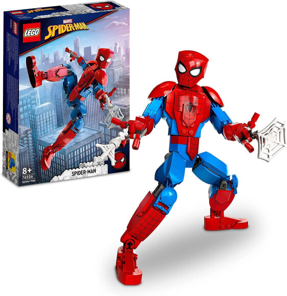 LEGO Marvel Spider-Man Figure, Fully Poseable Action Toy, Collectible Superhero Action Figure, Fan Merchandise for Fans of the Movies, Gift for Boys and Girls 76226