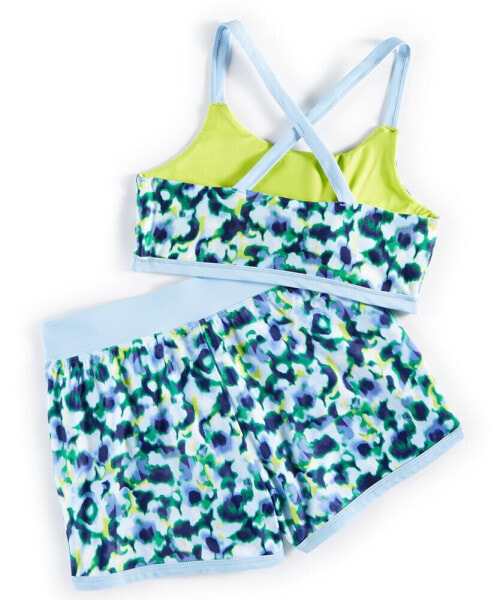 Toddler & Little Girls Blurred Floral Bikini 2-Pc. Swimwear Set, Created for Macy's