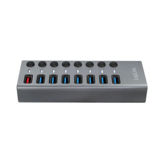 LogiLink UA0387 - USB 3.2 Gen 1 (3.1 Gen 1) Type-B - USB 3.2 Gen 1 (3.1 Gen 1) Type-A - 5000 Mbit/s - Grey - Aluminium - 60 W