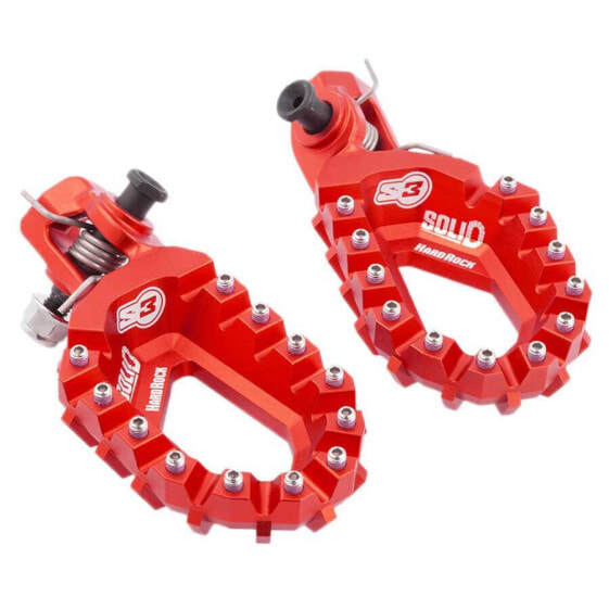 S3 PARTS Hard Rock Solid Enduro/MX wide aluminium footpegs for KTM/Beta