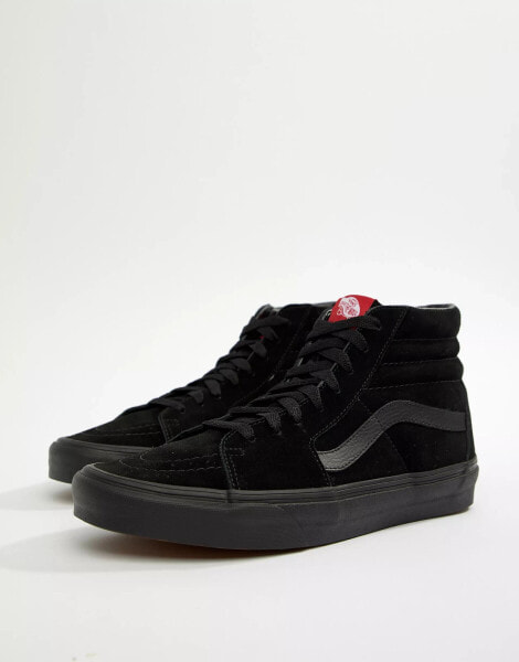 Vans SK8-Hi suede trainers in black