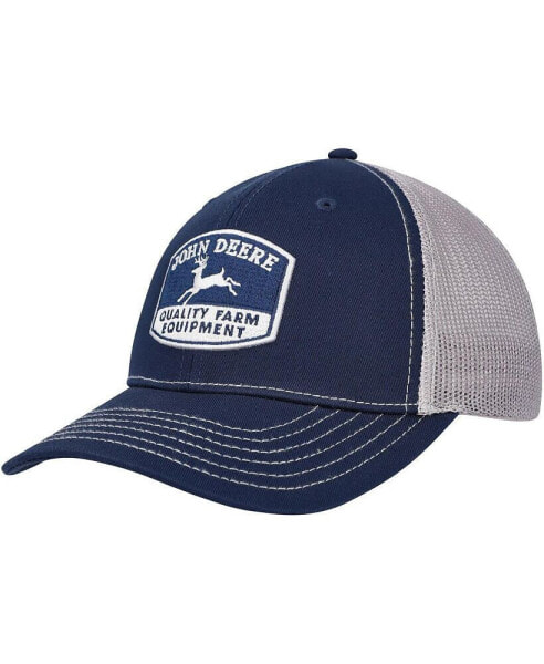 Men's Navy John Deere Classic Trucker Adjustable Hat