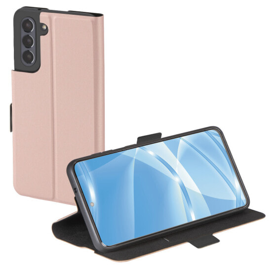 Чехол для Samsung Galaxy S21 FE Hama Single2.0 - кожаный - розовый