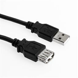 Sharkoon 4044951015412, 2 m, USB A, USB A, USB 2.0, Male/Female, Black