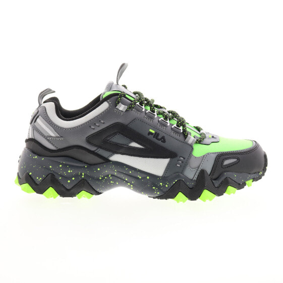 Кроссовки мужские Fila Oakmont Trail зелено-черно-серые 1JM00845-302