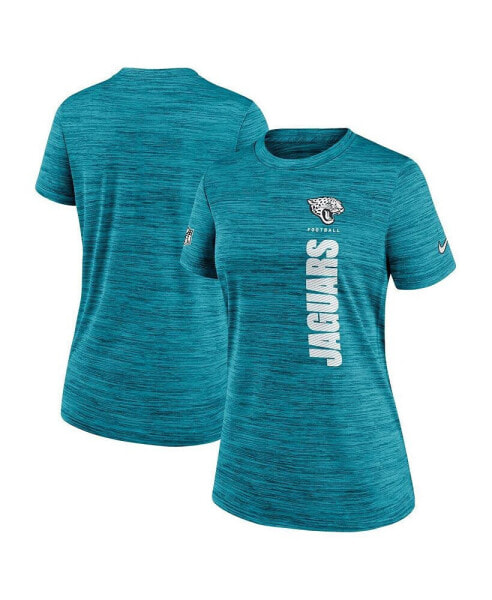 Women's Teal Jacksonville Jaguars Velocity Performance T-Shirt