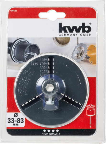 kwb 499423 - Hole saw adaptor - 3.3 cm - 8.3 cm
