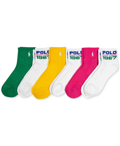 Polo Ralph Lauren Women's 6-Pk. Quarter Socks