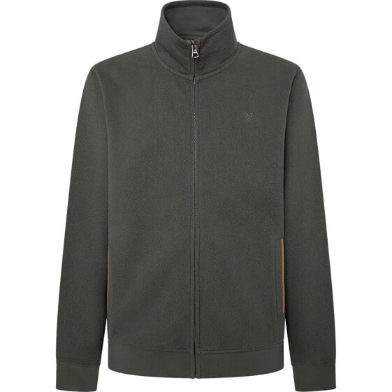 HACKETT Pique full zip sweatshirt