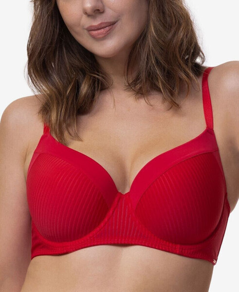 Women's Carmen Light Padded Soft Silk Demi Bra, D001926MI066