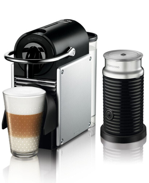 Original Pixie Espresso Machine by De'Longhi, with Aeroccino Milk Frother