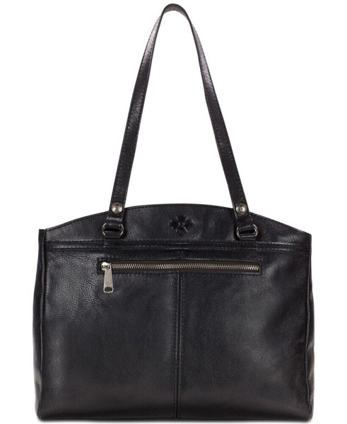 Poppy Smooth Leather Shoulder Bag
