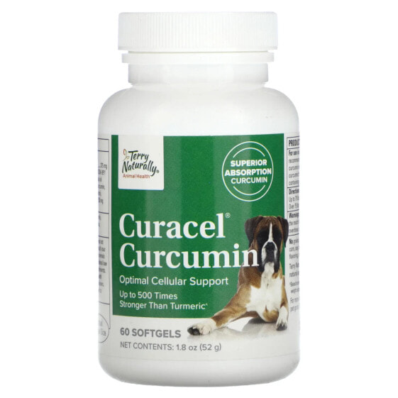 Витамины и добавки Terry Naturally Curacel Curcumin для собак 60 мягких гелей