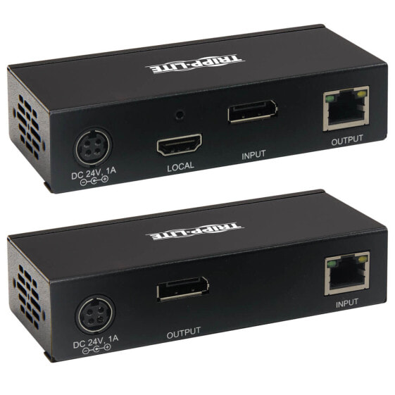 Tripp B127A-1A1-BDBD DisplayPort over Cat6 Extender Kit - KVM Support - USB - 4K - DP1.2a - PoC - HDCP 2.2 - 230 ft. (70 m) - TAA - 3840 x 2160 pixels - AV transmitter & receiver - 70.1 m - Wired - 3D - HDCP