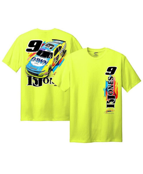 Men's Yellow Brandon Jones Menards/Dawn Car T-shirt