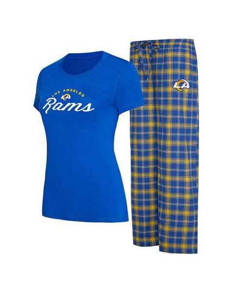 Пижама Concepts Sport для женщин, Los Angeles Rams Arctic в цветах королевский синий и золото