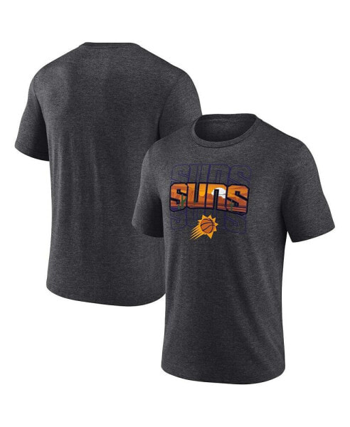 Men's Charcoal Phoenix Suns Hometown Originals Announcer Tri-Blend T-shirt