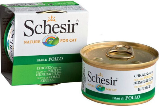 Schesir SCHESIR KOT 85g pusz.KURA FILET galaretka