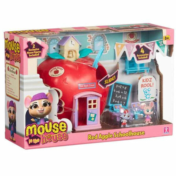 Игровой набор Bandai Mouse In The House Red Apple Schoolhouse [Серия: Mouse In The House (Мышь в доме)]