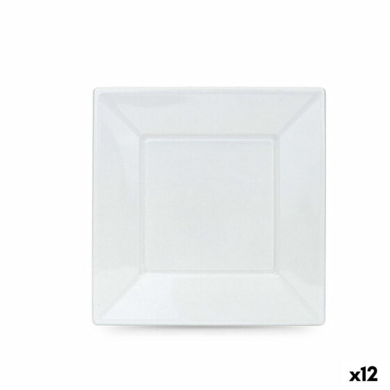Набор многоразовых тарелок Algon Белый Пластик 23 см (12 штук)