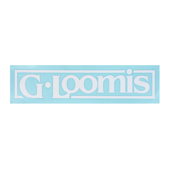 Наклейки с логотипом бренда G.LOOMIS (белые) для рыбалки