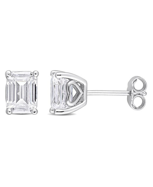 Серьги Macy's Moissanite Stud  2 ct tw, Heart