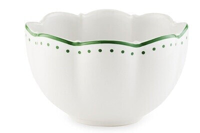 TUTTI FRUTTI SOUP BOWL RED AND WHITE