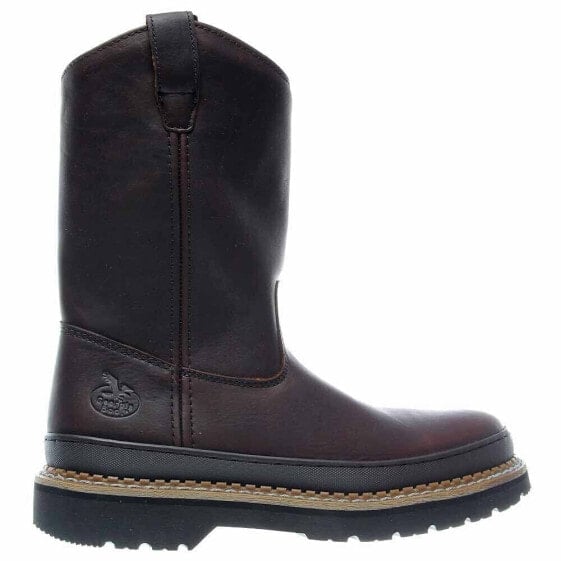 Georgia Boots Georgia Giant Wellington Work Mens Brown Work Safety Shoes G4274