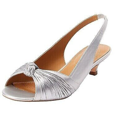 Comfortview Women's Wide Width The Katelyn Slingback - 9 M, Silver