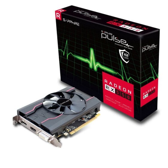 Sapphire RADEON Pulse RX 550 - Graphics card - PCI 4,096 MB GDDR5