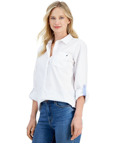 Блузка Nautica Jeans женская рубашка с заклепками и пуговицами