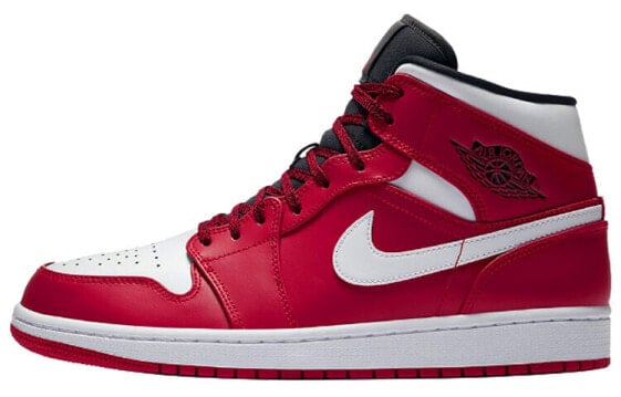 Кроссовки Nike Air Jordan 1 Mid Chicago (Красный)