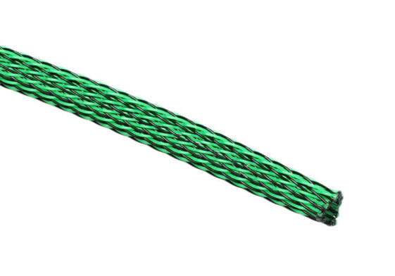 Techflex Flexo PET Sleeve 6mm - green/black, 1m