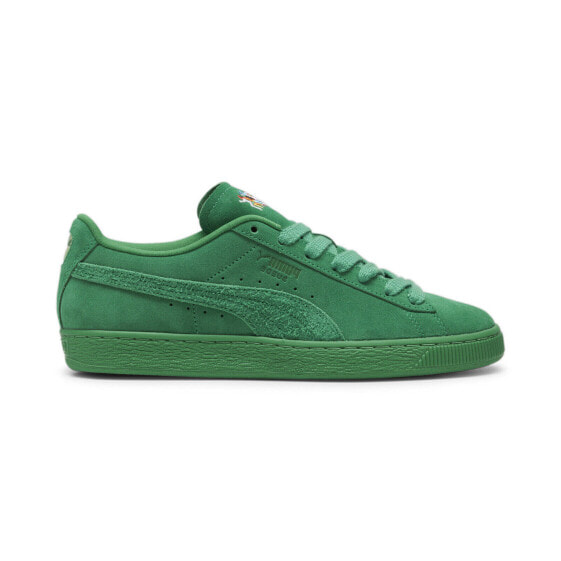 Puma Suede Love Marathon 39583002 Mens Green Suede Lifestyle Sneakers Shoes