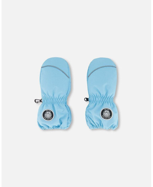 Baby Baby Unisex Solid Mittens Air Blue