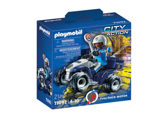 Игровой набор Playmobil City Action Polizei-Speed Quad 71092