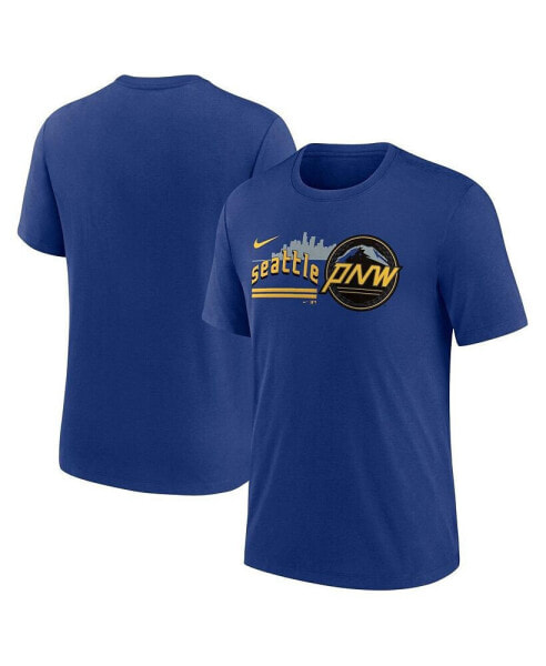 Men's Royal Seattle Mariners 2023 City Connect Tri-Blend T-shirt
