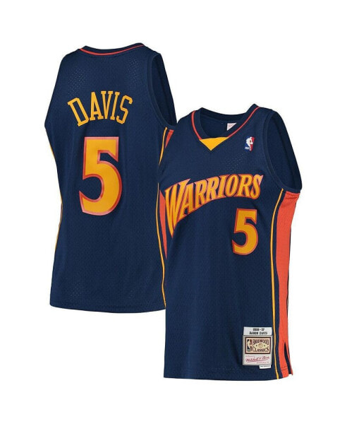 Men's Baron Davis Navy Golden State Warriors 2006-07 Hardwood Classics Swingman Player Jersey