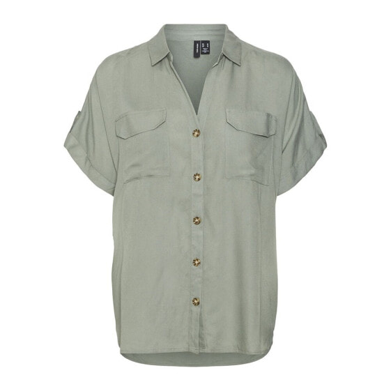 VERO MODA CURVE Bumpy Short Sleeve Shirt